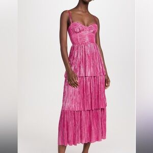 NWT Sabina Musayev Ascella Dress, Raspberry Color, size XL